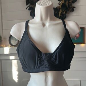 Black Women's bathing suit top.